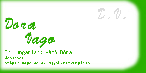 dora vago business card